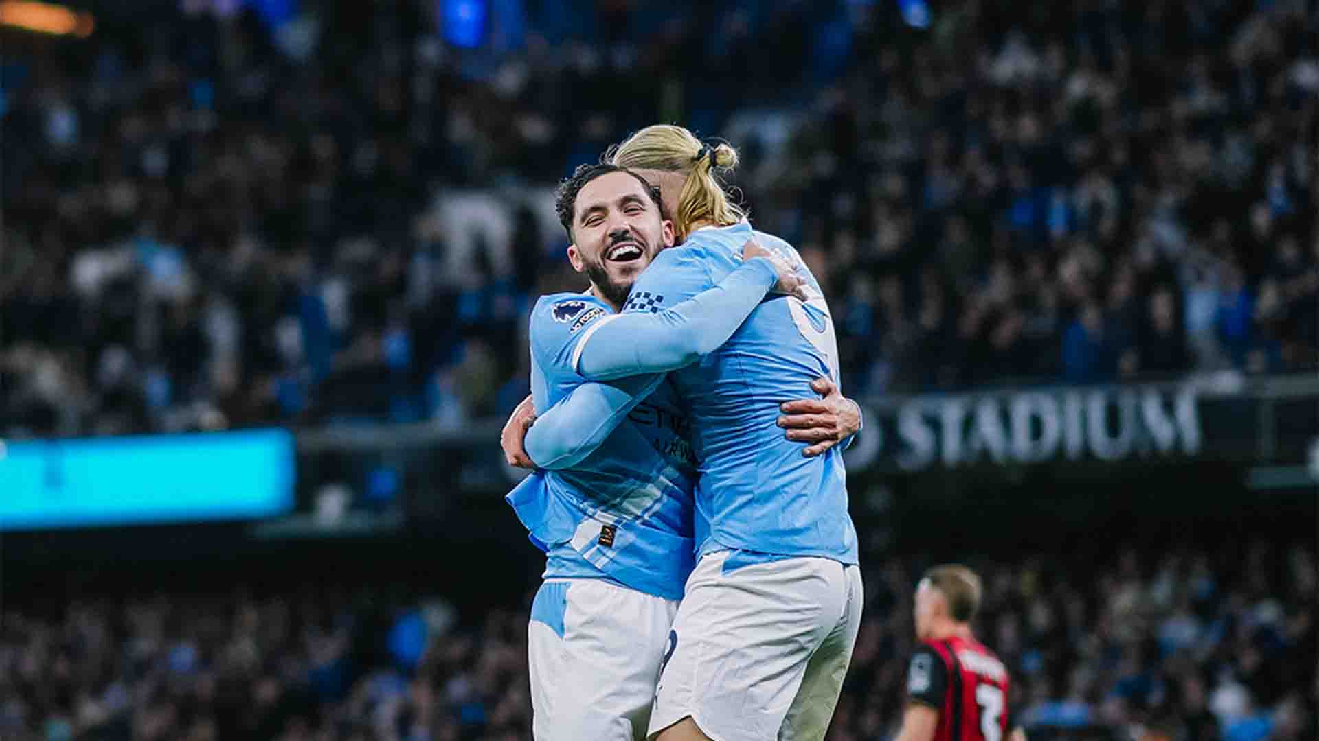 Duet Haaland-Cherki Kalahkan Bournemouth 3-1, Man City Ambil Alih Posisi Kedua