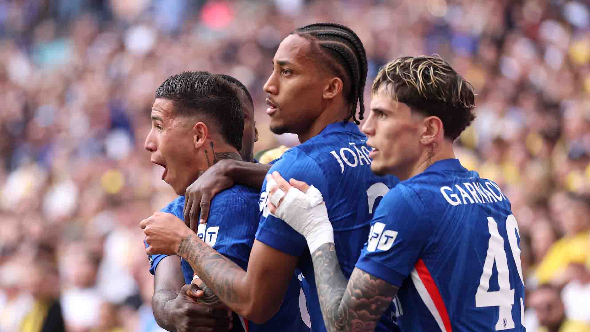 Sundulan Enzo Fernandez Bawa Chelsea ke Final FA Cup